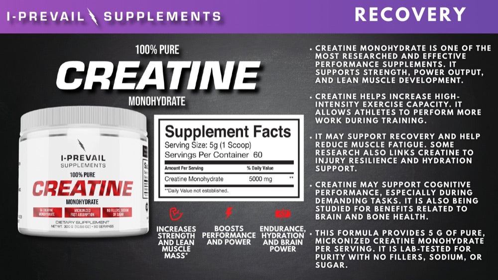 100% Pure Creatine Monohydrate